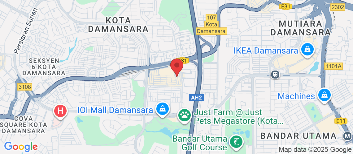 Map to Bhai Jaan's, Kota Damansara